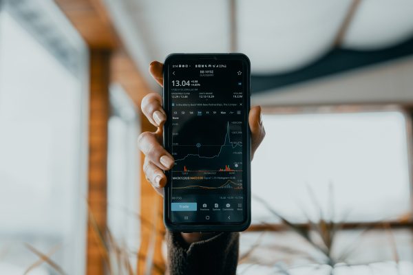 Mobile Screen einer Fintech App